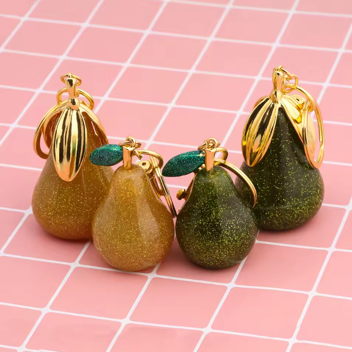 Breloque de sac pour entraîneur pour Goyard, sac à main, sac à bandoulière, pendentif poire vert cristal exquis, porte-clés pour femmes, accessoires