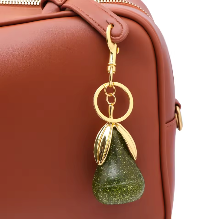 Breloque de sac pour entraîneur pour Goyard, sac à main, sac à bandoulière, pendentif poire vert cristal exquis, porte-clés pour femmes, accessoires
